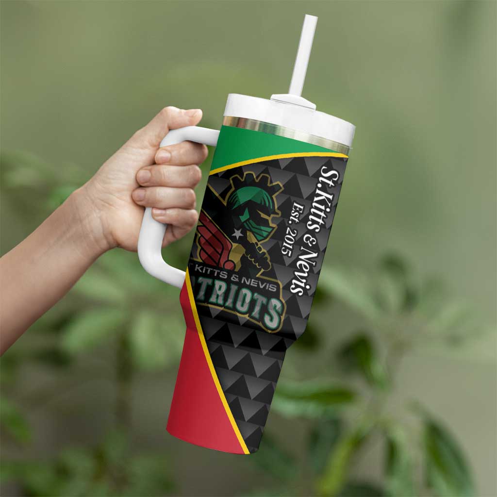 St Kitts and Nevis Cricket Custom Tumbler With Handle 10th Anniversary Go Champions Patriots - Wonder Print Shop