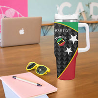 St Kitts and Nevis Cricket Custom Tumbler With Handle 10th Anniversary Go Champions Patriots - Wonder Print Shop