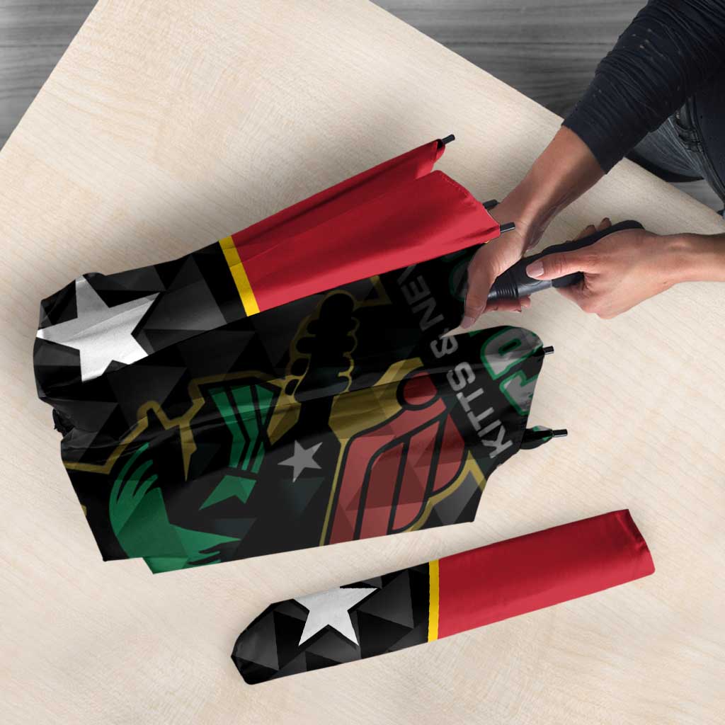 St Kitts and Nevis Cricket Custom Umbrella 10th Anniversary Go Champions Patriots - Wonder Print Shop