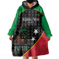 St Kitts and Nevis Cricket Custom Wearable Blanket Hoodie 10th Anniversary Go Champions Patriots - Wonder Print Shop
