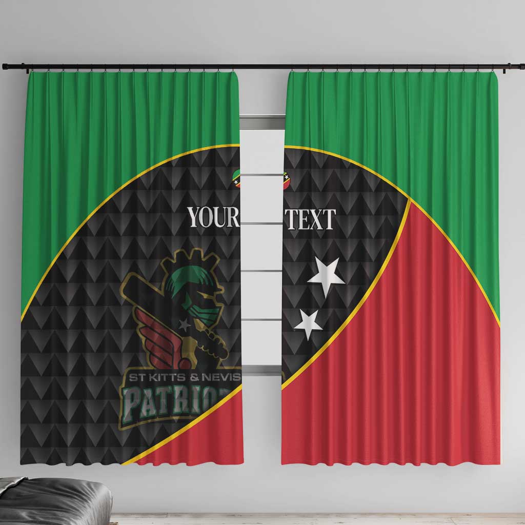 St Kitts and Nevis Cricket Custom Window Curtain 10th Anniversary Go Champions Patriots - Wonder Print Shop