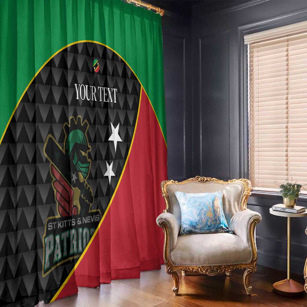 St Kitts and Nevis Cricket Custom Window Curtain 10th Anniversary Go Champions Patriots - Wonder Print Shop