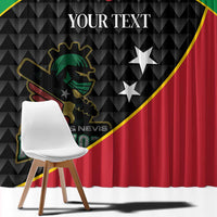 St Kitts and Nevis Cricket Custom Window Curtain 10th Anniversary Go Champions Patriots - Wonder Print Shop