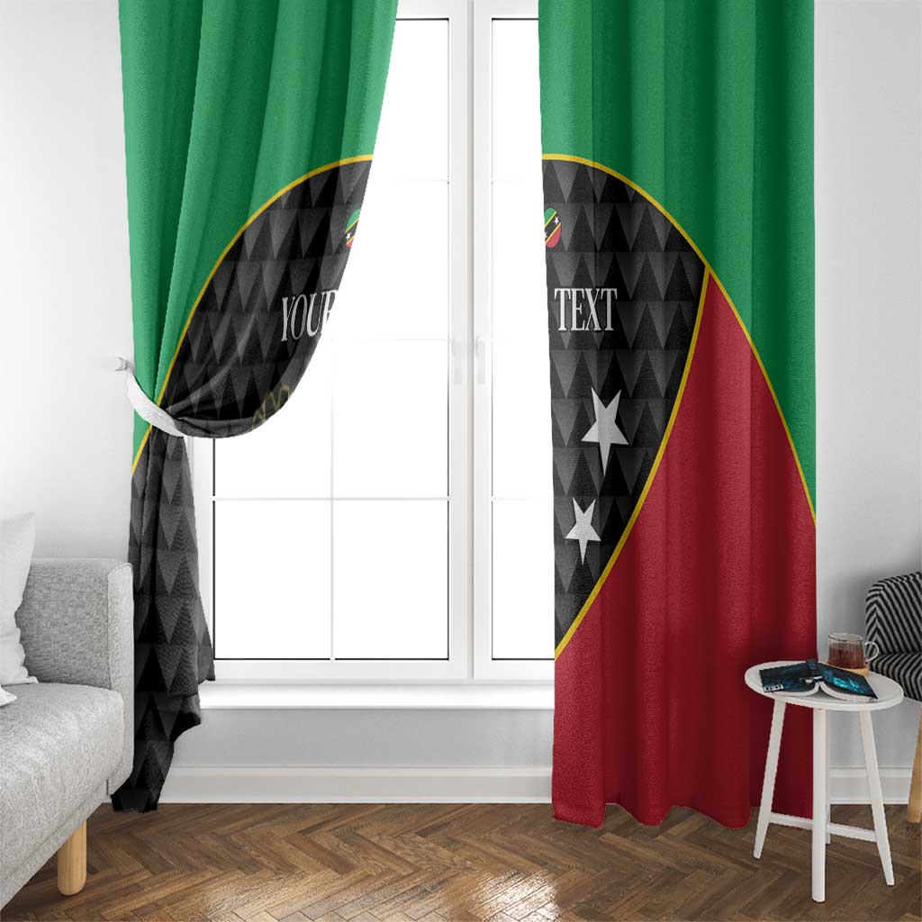 St Kitts and Nevis Cricket Custom Window Curtain 10th Anniversary Go Champions Patriots - Wonder Print Shop