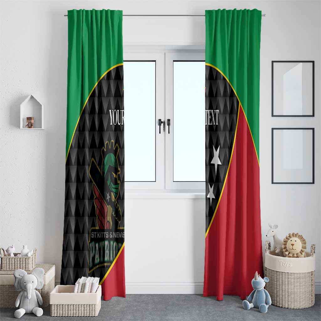 St Kitts and Nevis Cricket Custom Window Curtain 10th Anniversary Go Champions Patriots - Wonder Print Shop