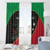 St Kitts and Nevis Cricket Custom Window Curtain 10th Anniversary Go Champions Patriots - Wonder Print Shop
