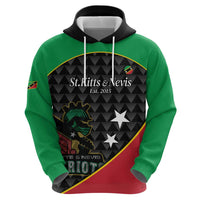 St Kitts and Nevis Cricket Custom Zip Hoodie 10th Anniversary Go Champions Patriots - Wonder Print Shop