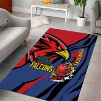 Antigua and Barbuda Cricket Custom Area Rug Go Champions Falcons - Wonder Print Shop