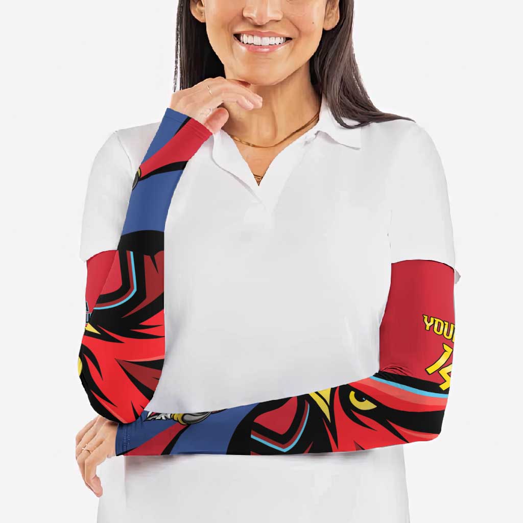 Antigua and Barbuda Cricket Custom Arm Sleeves Go Champions Falcons - Wonder Print Shop
