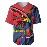 Antigua and Barbuda Cricket Custom Baseball Jersey Go Champions Falcons - Wonder Print Shop