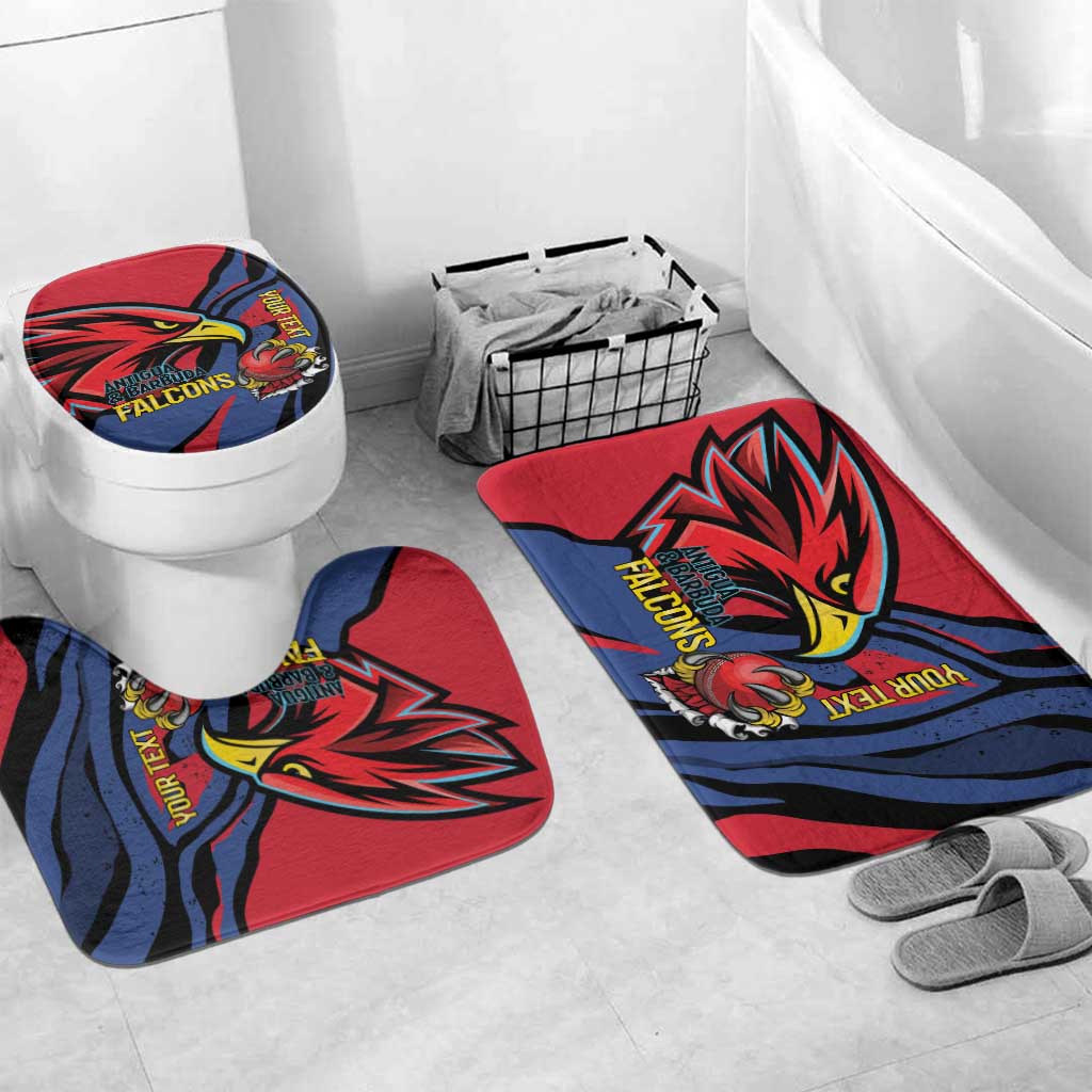 Antigua and Barbuda Cricket Custom Bathroom Set Go Champions Falcons - Wonder Print Shop