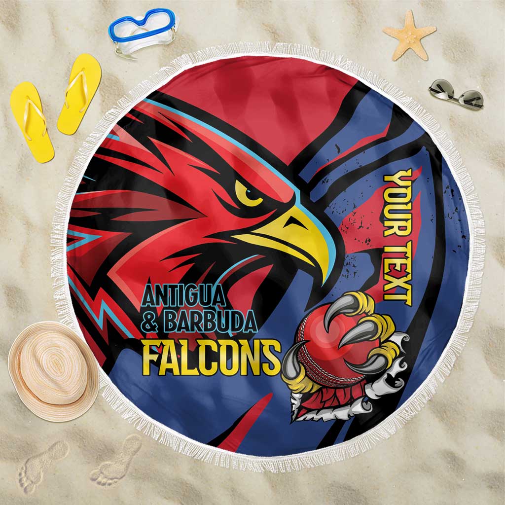 Antigua and Barbuda Cricket Custom Beach Blanket Go Champions Falcons - Wonder Print Shop
