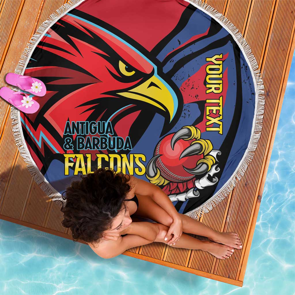Antigua and Barbuda Cricket Custom Beach Blanket Go Champions Falcons - Wonder Print Shop