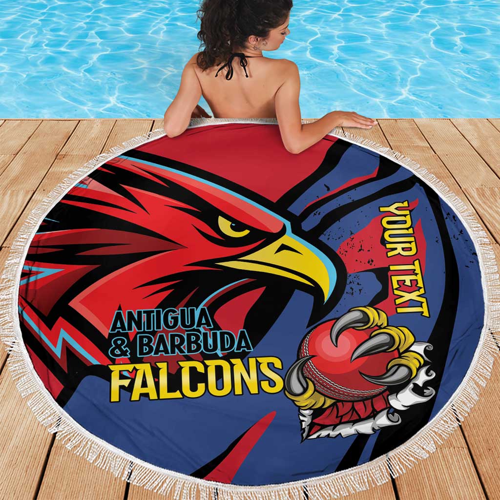 Antigua and Barbuda Cricket Custom Beach Blanket Go Champions Falcons - Wonder Print Shop