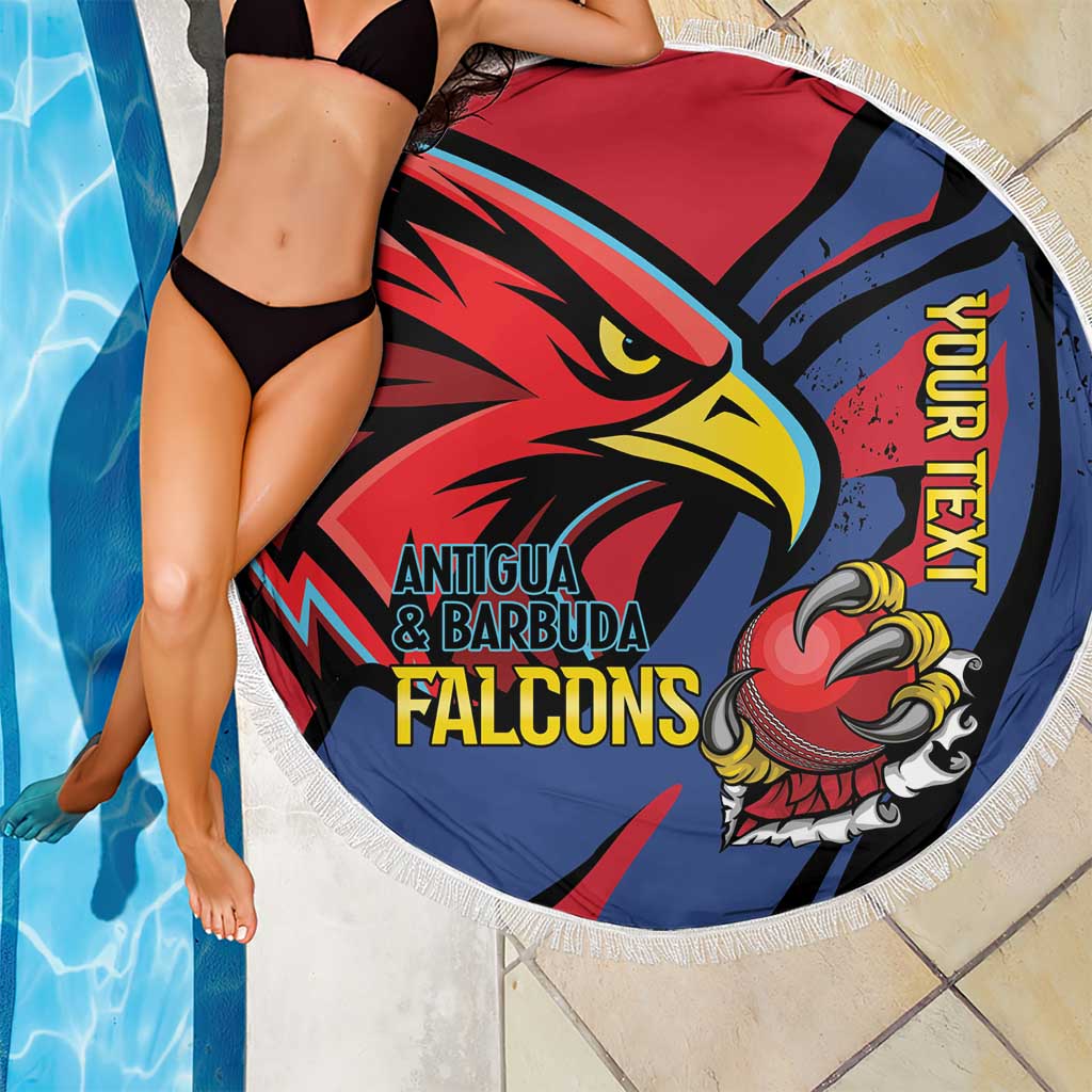 Antigua and Barbuda Cricket Custom Beach Blanket Go Champions Falcons - Wonder Print Shop