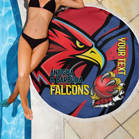 Antigua and Barbuda Cricket Custom Beach Blanket Go Champions Falcons - Wonder Print Shop