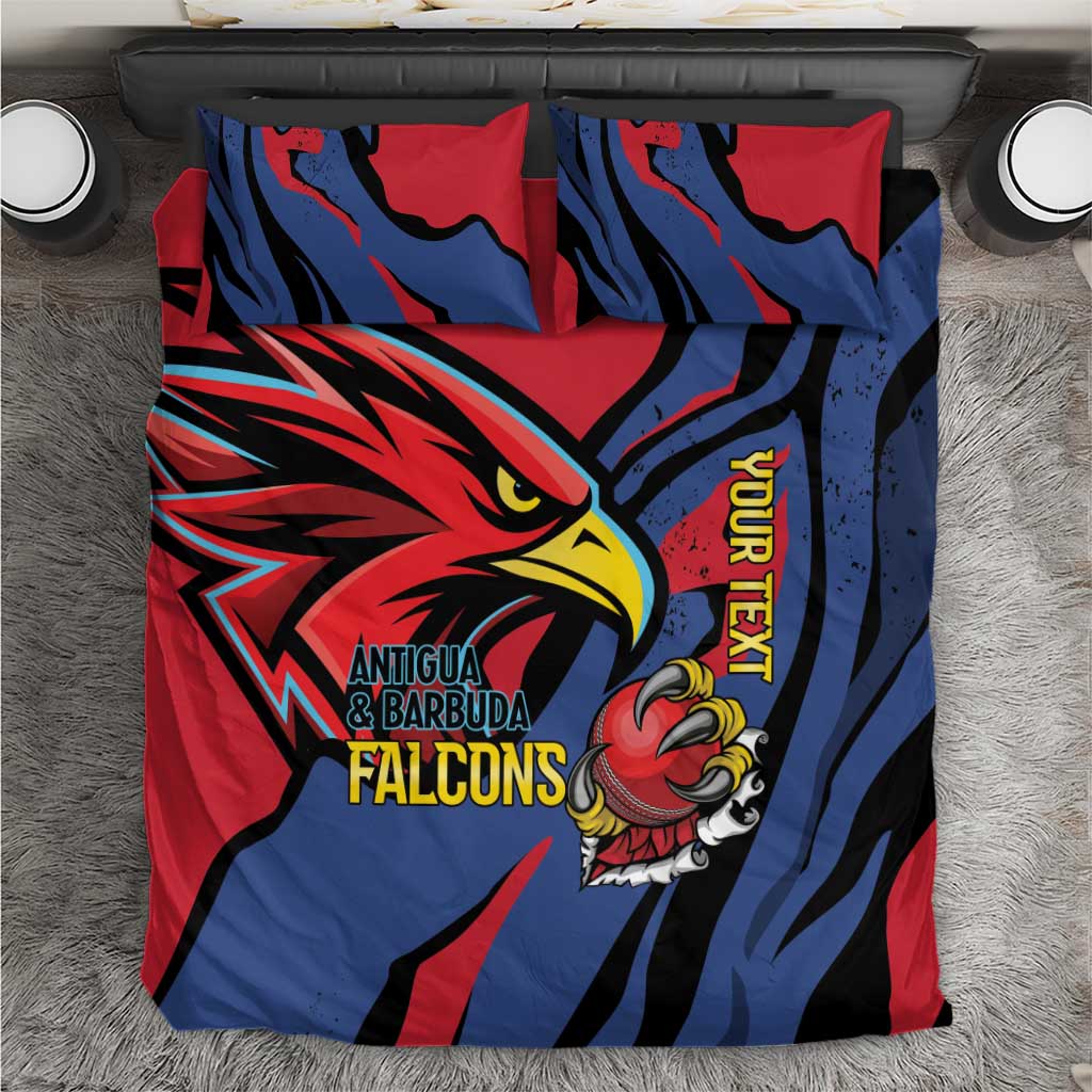 Antigua and Barbuda Cricket Custom Bedding Set Go Champions Falcons - Wonder Print Shop