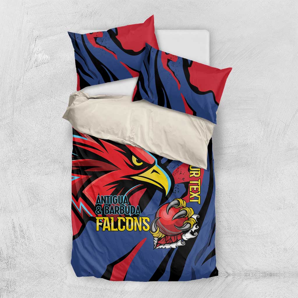 Antigua and Barbuda Cricket Custom Bedding Set Go Champions Falcons - Wonder Print Shop