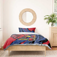 Antigua and Barbuda Cricket Custom Bedding Set Go Champions Falcons - Wonder Print Shop