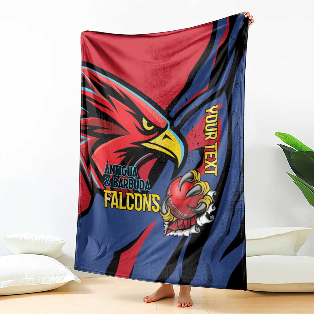 Antigua and Barbuda Cricket Custom Blanket Go Champions Falcons - Wonder Print Shop