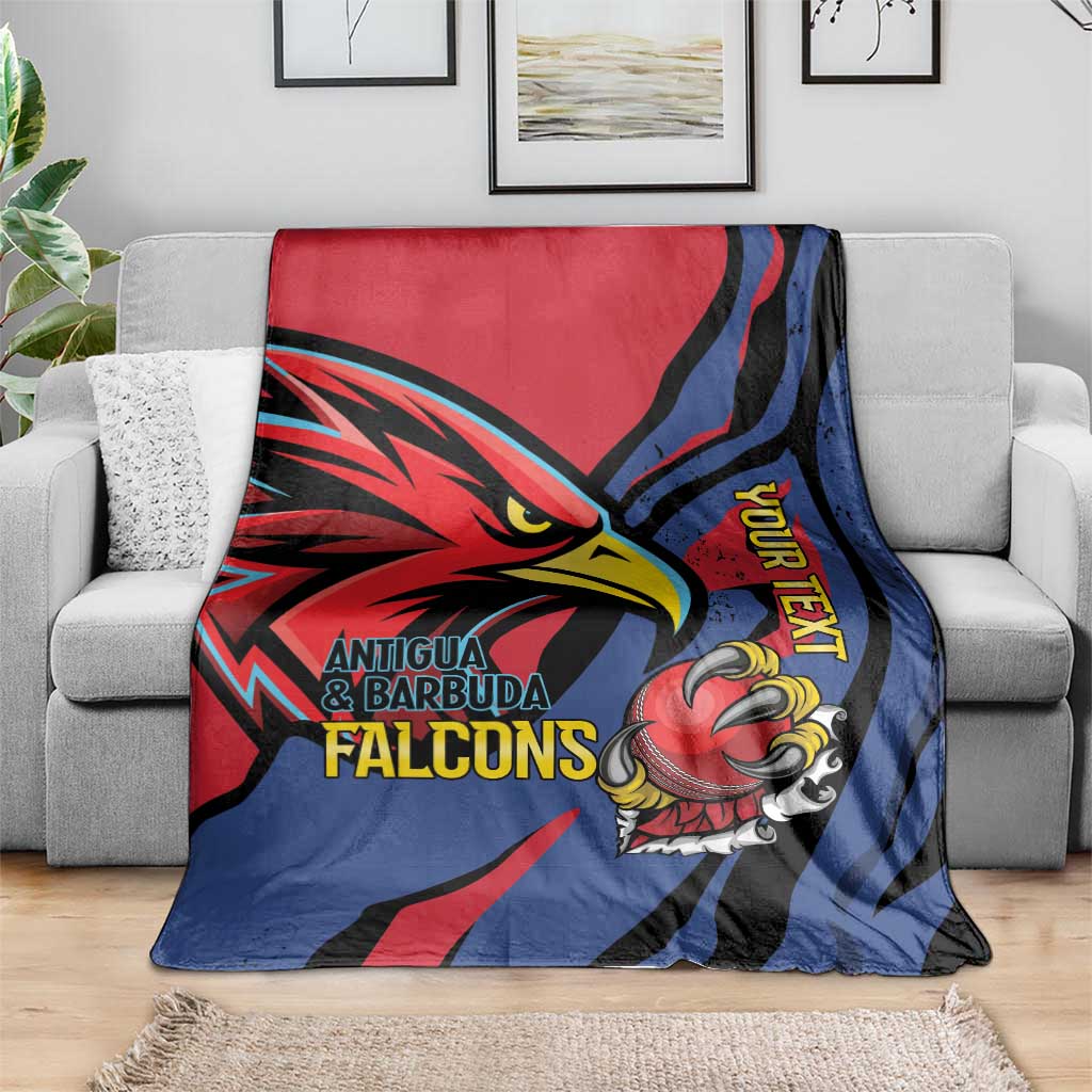 Antigua and Barbuda Cricket Custom Blanket Go Champions Falcons - Wonder Print Shop