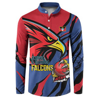 Antigua and Barbuda Cricket Custom Button Sweatshirt Go Champions Falcons - Wonder Print Shop
