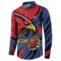 Antigua and Barbuda Cricket Custom Button Sweatshirt Go Champions Falcons - Wonder Print Shop