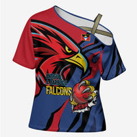 Antigua and Barbuda Cricket Custom Cross Shoulder Shirt Go Champions Falcons - Wonder Print Shop