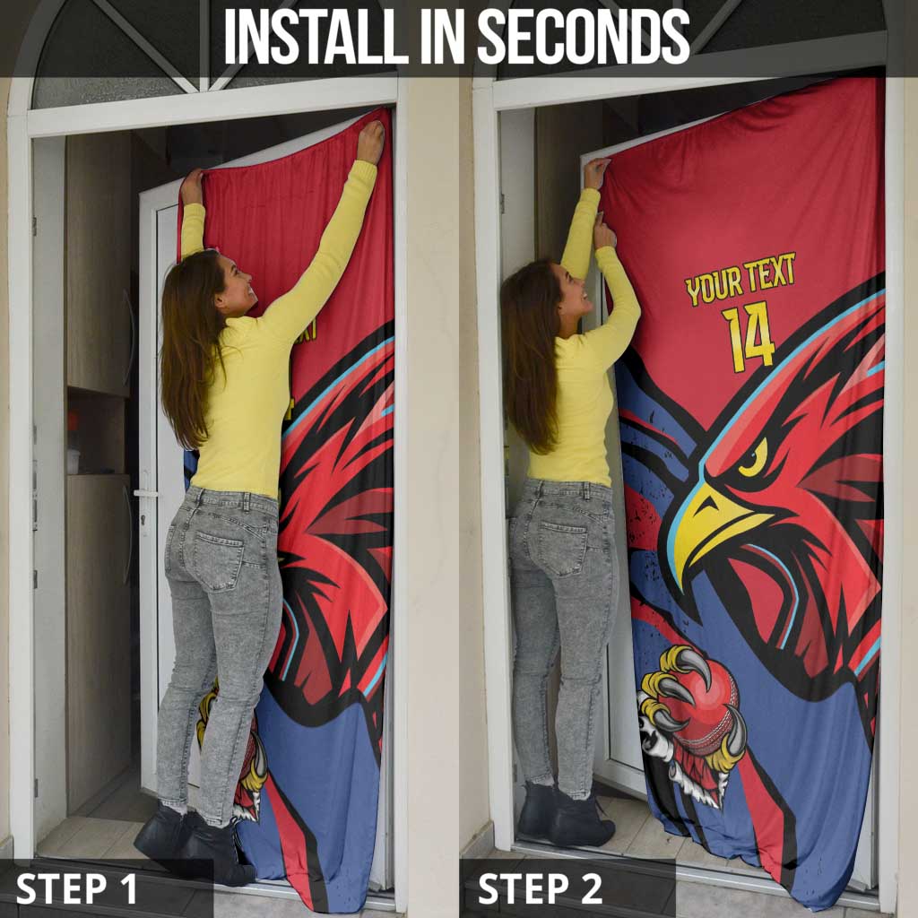 Antigua and Barbuda Cricket Custom Door Cover Go Champions Falcons - Wonder Print Shop