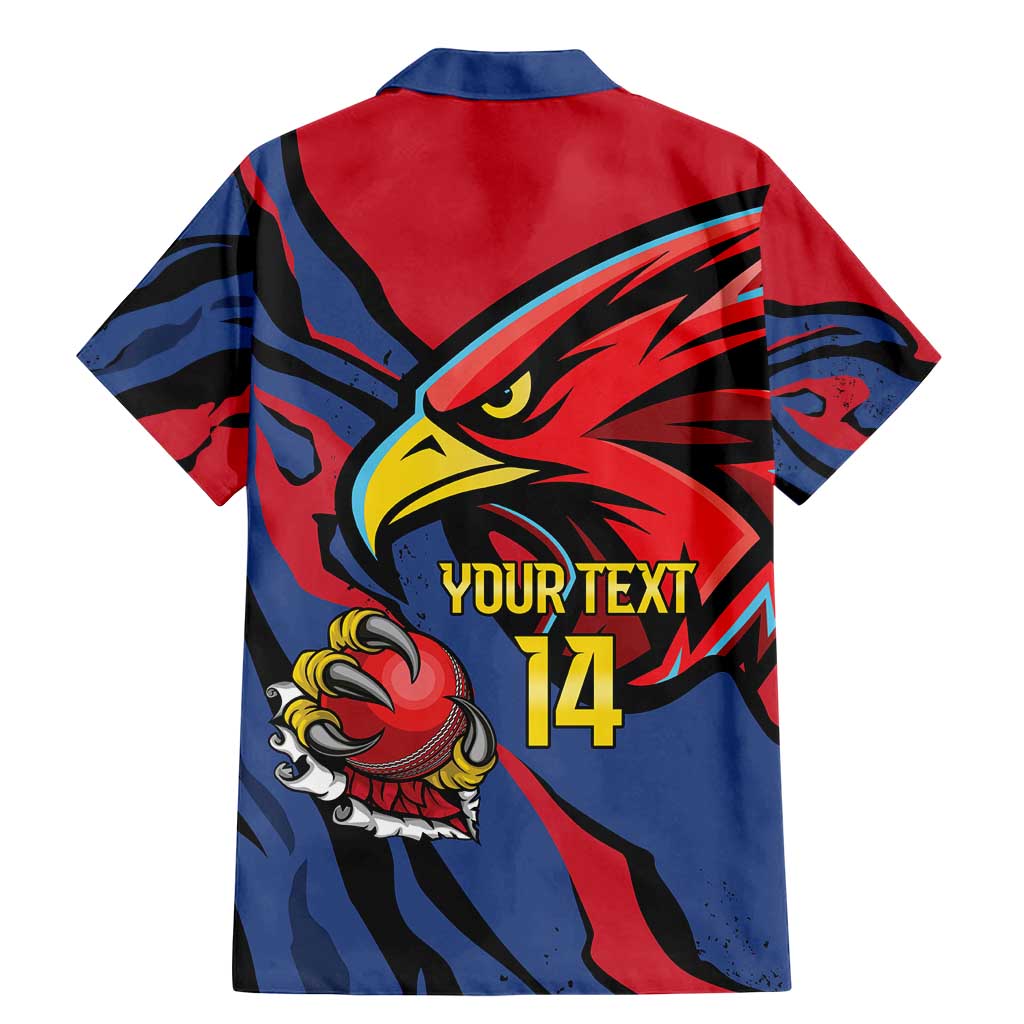Antigua and Barbuda Cricket Custom Family Matching Mermaid Dress and Hawaiian Shirt Go Champions Falcons - Wonder Print Shop