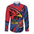 Antigua and Barbuda Cricket Custom Family Matching Mermaid Dress and Hawaiian Shirt Go Champions Falcons - Wonder Print Shop