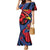 Antigua and Barbuda Cricket Custom Family Matching Mermaid Dress and Hawaiian Shirt Go Champions Falcons - Wonder Print Shop
