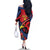 Antigua and Barbuda Cricket Custom Family Matching Off The Shoulder Long Sleeve Dress and Hawaiian Shirt Go Champions Falcons - Wonder Print Shop