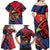 Antigua and Barbuda Cricket Custom Family Matching Off Shoulder Maxi Dress and Hawaiian Shirt Go Champions Falcons - Wonder Print Shop