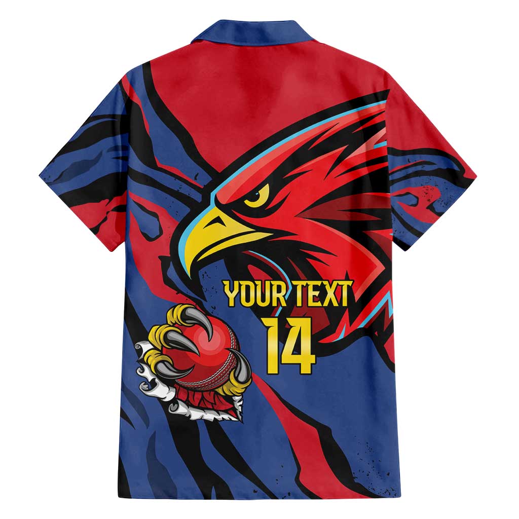Antigua and Barbuda Cricket Custom Family Matching Off Shoulder Maxi Dress and Hawaiian Shirt Go Champions Falcons - Wonder Print Shop