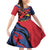 Antigua and Barbuda Cricket Custom Family Matching Off Shoulder Short Dress and Hawaiian Shirt Go Champions Falcons - Wonder Print Shop