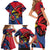 Antigua and Barbuda Cricket Custom Family Matching Short Sleeve Bodycon Dress and Hawaiian Shirt Go Champions Falcons - Wonder Print Shop