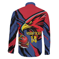 Antigua and Barbuda Cricket Custom Family Matching Short Sleeve Bodycon Dress and Hawaiian Shirt Go Champions Falcons - Wonder Print Shop