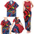 Antigua and Barbuda Cricket Custom Family Matching Tank Maxi Dress and Hawaiian Shirt Go Champions Falcons - Wonder Print Shop