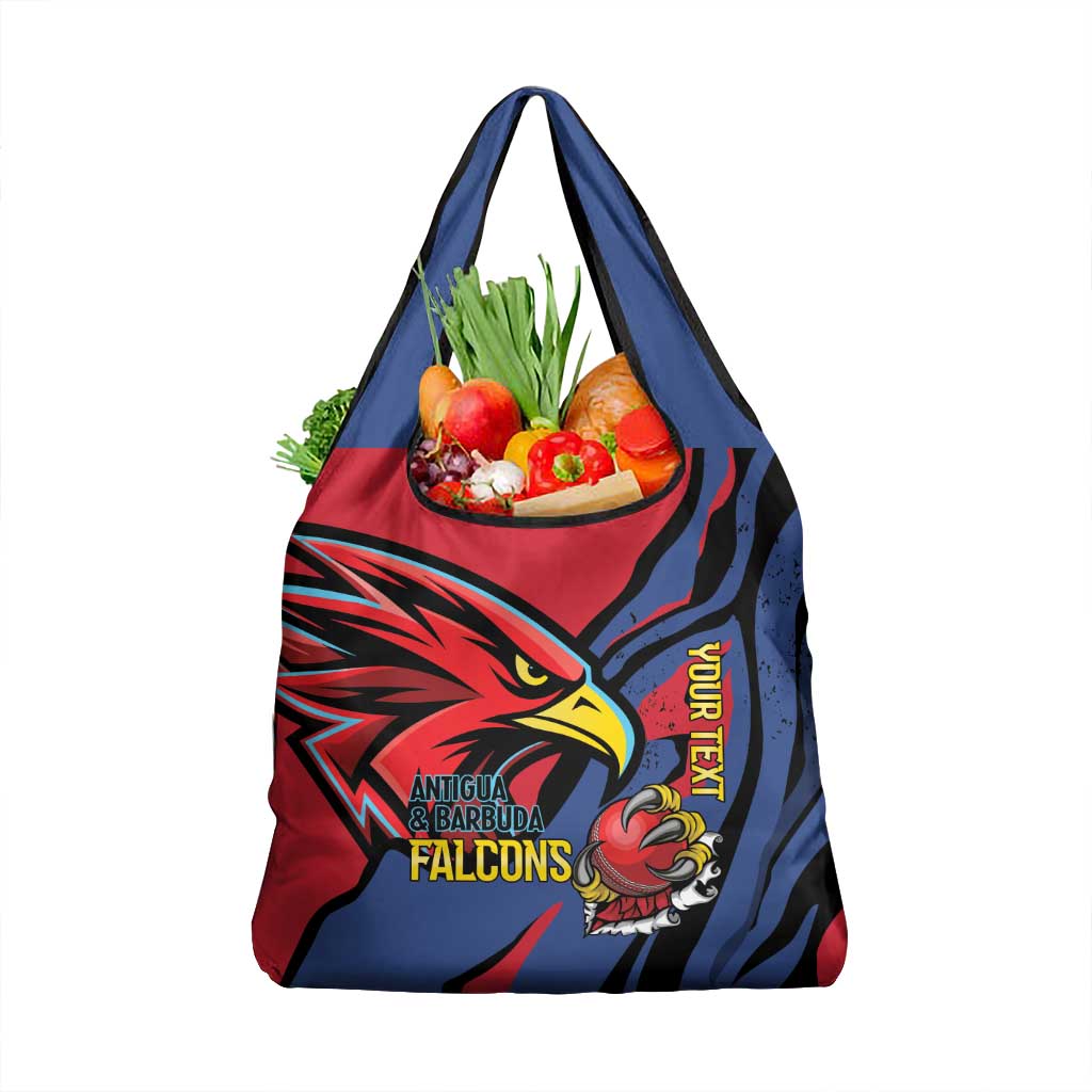 Antigua and Barbuda Cricket Custom Grocery Bag Go Champions Falcons - Wonder Print Shop