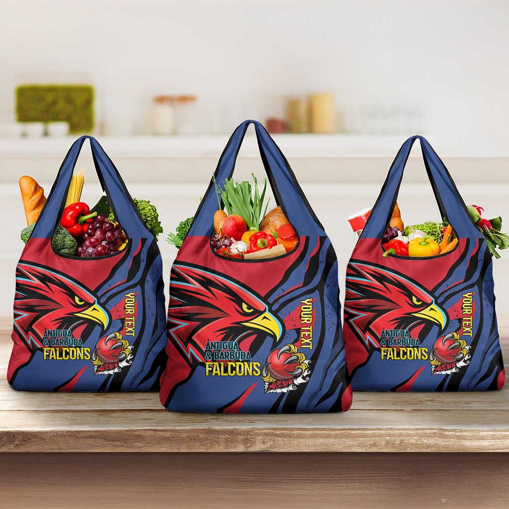 Antigua and Barbuda Cricket Custom Grocery Bag Go Champions Falcons - Wonder Print Shop