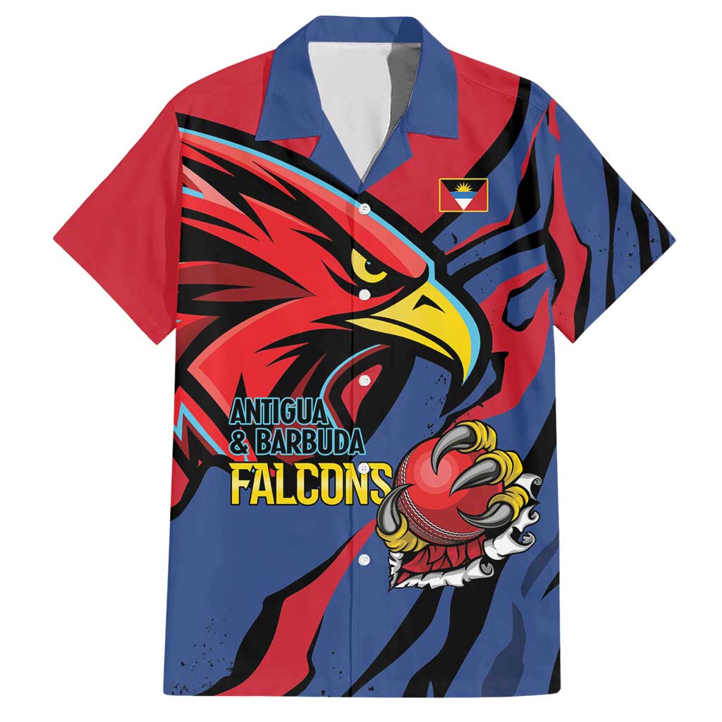 Antigua and Barbuda Cricket Custom Hawaiian Shirt Go Champions Falcons - Wonder Print Shop