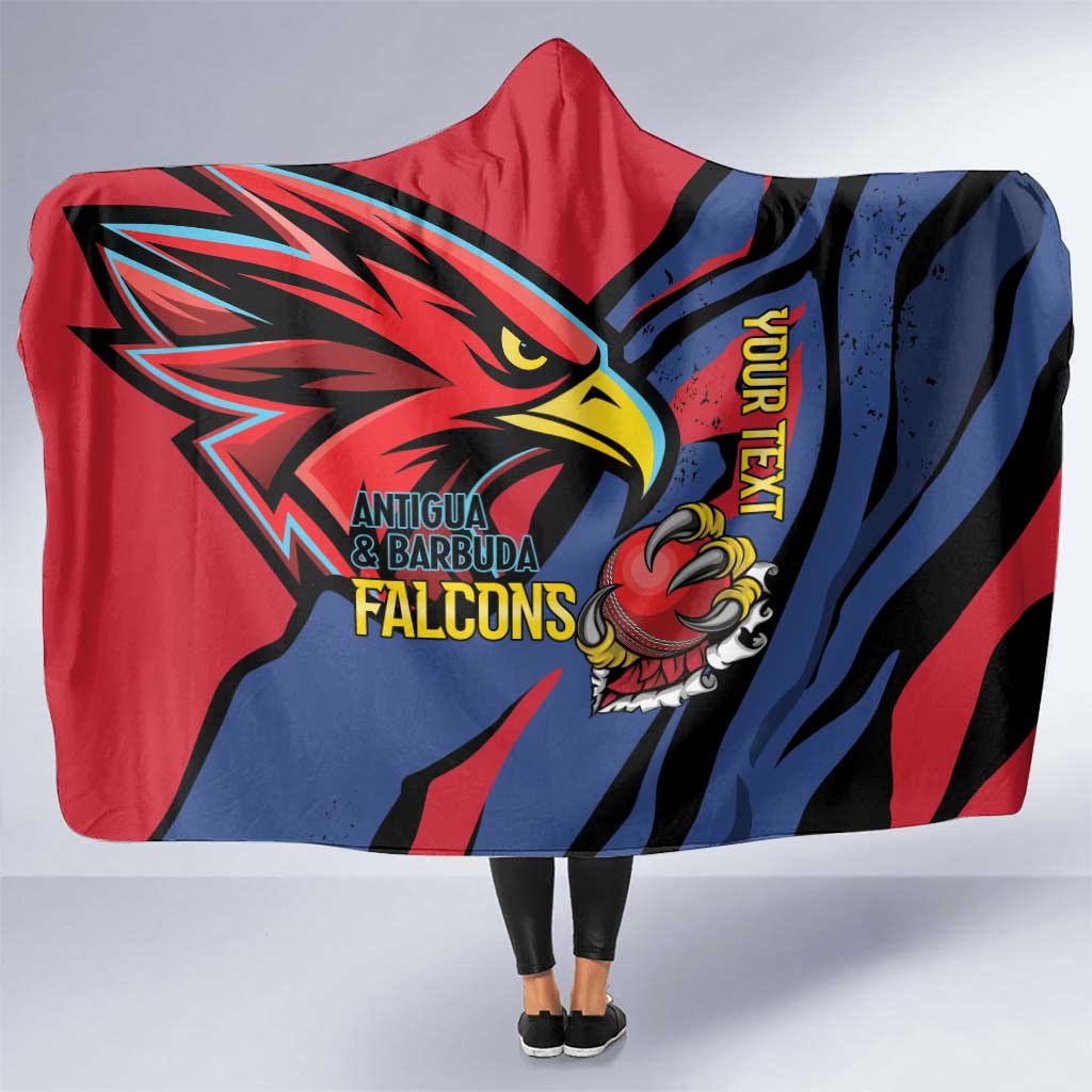 Antigua and Barbuda Cricket Custom Hooded Blanket Go Champions Falcons - Wonder Print Shop