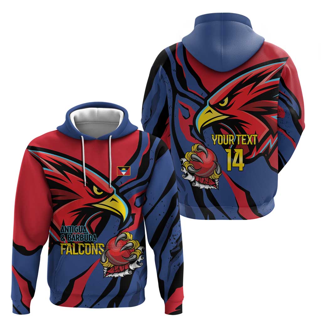 Antigua and Barbuda Cricket Custom Hoodie Go Champions Falcons - Wonder Print Shop