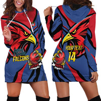 Antigua and Barbuda Cricket Custom Hoodie Dress Go Champions Falcons - Wonder Print Shop