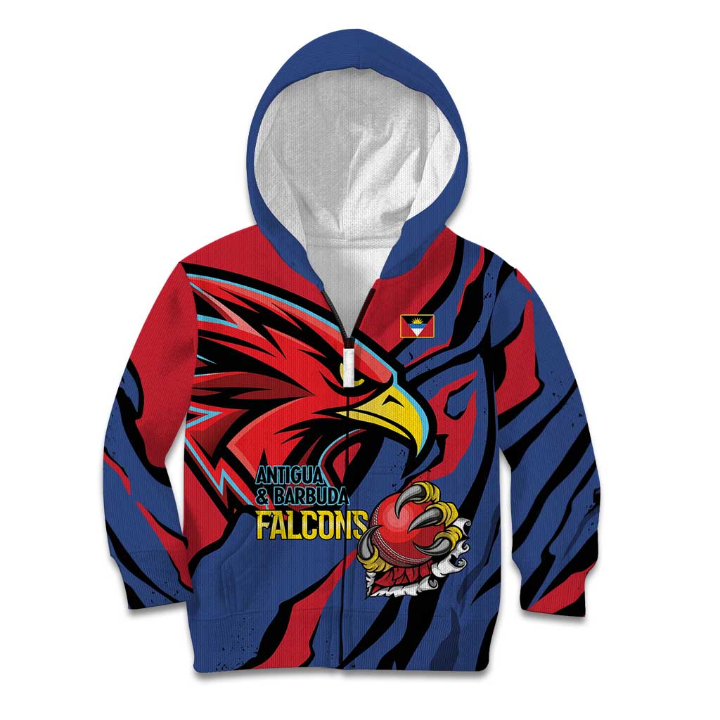 Antigua and Barbuda Cricket Custom Kid Hoodie Go Champions Falcons - Wonder Print Shop