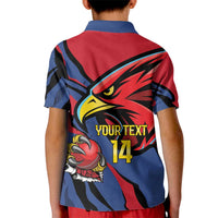 Antigua and Barbuda Cricket Custom Kid Polo Shirt Go Champions Falcons - Wonder Print Shop
