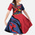 Antigua and Barbuda Cricket Custom Kid Short Sleeve Dress Go Champions Falcons - Wonder Print Shop