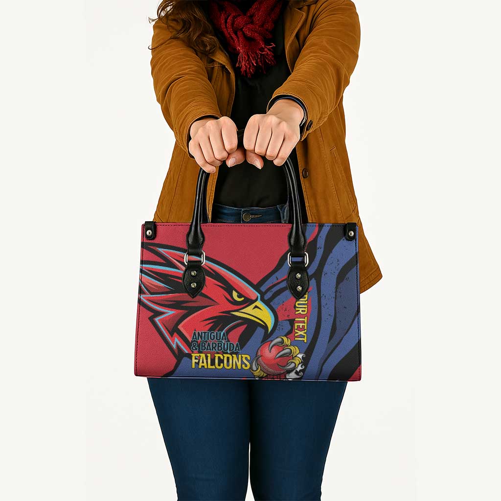 Antigua and Barbuda Cricket Custom Leather Bag Go Champions Falcons - Wonder Print Shop