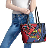 Antigua and Barbuda Cricket Custom Leather Tote Bag Go Champions Falcons - Wonder Print Shop